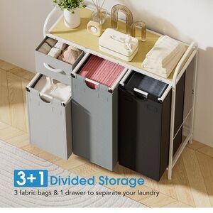 Multi-Color Laundry Organizer with Drawer